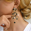 Elegant Retro Tassel Zinc Alloy Rhinestone Layered Chain Drop Earrings