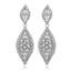 Elegant Geometric Alloy Water Drop Crystal Clip-On Earrings