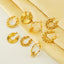 Elegant Gold Plated Stainless Steel Vintage Design Earrings for Women