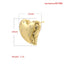 1 Pair Elegant Heart Shape Inlay Copper Zircon 18K Gold Plated Earrings