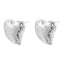 1 Pair Elegant Heart Shape Inlay Copper Zircon 18K Gold Plated Earrings