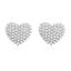 Elegant Pentagram Heart Rhombus Pearl 18K Gold Plated Copper Stud Earrings