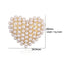 Elegant Pentagram Heart Rhombus Pearl 18K Gold Plated Copper Stud Earrings