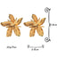 Exaggerated Roman Style Flower Alloy Earrings - Women's Geometric Luxury Jewelry