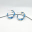 Klein Blue C Shape Alloy Stud Earrings - Niche Simple Design Korean Style for Women