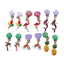 1 Pair Kids' Cartoon Unicorn Star Moon Butterfly Alloy Drop Earrings Ear Clips