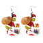 1 Pair Grinch Cartoon Character Acrylic Drop Earrings for Christmas Holiday