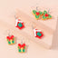 1 Pair Christmas Tree Santa Claus Resin Drop Earrings