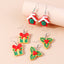 1 Pair Christmas Tree Santa Claus Resin Drop Earrings