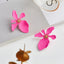 Fashion Pastel Flower Alloy Stud Earrings