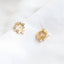 1 Pair Fashion Alloy Rhinestone Five-Petal Flower Stud Earrings 2023