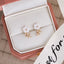 1 Pair Elegant Flower Inlay Copper Zircon Stud Earrings