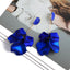 1 Pair Elegant Acrylic Flower Petal Tassel Drop Earrings for Weddings