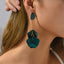 1 Pair Elegant Acrylic Flower Petal Tassel Drop Earrings for Weddings