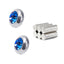 1 Pair Unisex Geometric Stainless Steel Gemstone Ear Studs