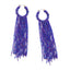 Bohemian Tassel Beaded Resin Drop Earrings