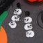 1 Pair Halloween Bat & Pumpkin Acrylic Drop Earrings