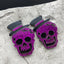 1 Pair Halloween Pumpkin Ghost Skull Acrylic Drop Earrings with Flower Bow Knot Design