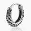 Gothic Vintage Rose Twist 316L Stainless Steel Hoop Earrings