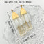 Hawaiian Irregular Chain Tassel Stainless Steel Crystal Geometric Shell Leaf Drop Earrings