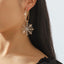 Hip-Hop Spider Web Rhinestone Drop Earrings for Halloween Party