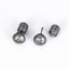 1 Pair Hip-Hop Geometric Cross Titanium Steel Hexagon Stud Earrings