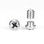 1 Pair Hip-Hop Geometric Cross Titanium Steel Hexagon Stud Earrings