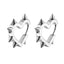 1 Pair Hip-Hop Heart Shape 18K Gold Plated Stainless Steel Geometric Earrings