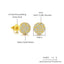 1 Pair Hip-Hop Pentagram Copper Zircon Stud Earrings