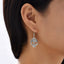 1 Pair Hip-Hop Punk Skull Geometric Zinc Alloy Drop Earrings for Women