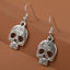 1 Pair Hip-Hop Punk Skull Geometric Zinc Alloy Drop Earrings for Women