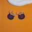 1 Pair Hip-Hop Retro Color Block Ghost Pumpkin Acrylic Drop Earrings