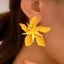 IG Style Ethnic Flower Enamel Alloy Layered Earrings