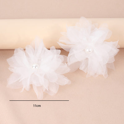 IG Style Flower Pearl Lace Bohemian Earrings - Women's Fashion Statement Jewelry