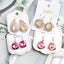 1 Pair IG Style Geometric Irregular Plating Alloy Rhinestone Opal Glass Earrings