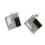 "Geometric Rhinestone Square Stud Earrings for Women"