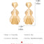 "Elegant Leaf and Flower Design Alloy Drop Earrings - Retro Fashion Statement Jewelry"