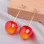 IG Style Sweet Cherry Acrylic Drop Earrings with 925 Silver Needle