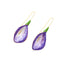 IG Style Enamel Tulip Flower Drop Earrings