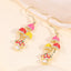 1 Pair IG Style Colorful Mushroom Enamel Zinc Alloy Drop Earrings for Women