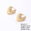 IG Style Vintage Heart Shape Gold Plated Stainless Steel Ear Clips