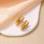 IG Style Vintage Heart Shape Gold Plated Stainless Steel Ear Clips