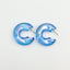 Aurora Candy Color Acrylic C-Shape Earrings for Women