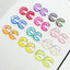 Aurora Candy Color Acrylic C-Shape Earrings for Women