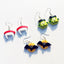 Halloween Bat & Pumpkin Resin Epoxy Earrings for Women