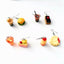 Novelty Hamburger and Milkshake Resin Earrings for Women