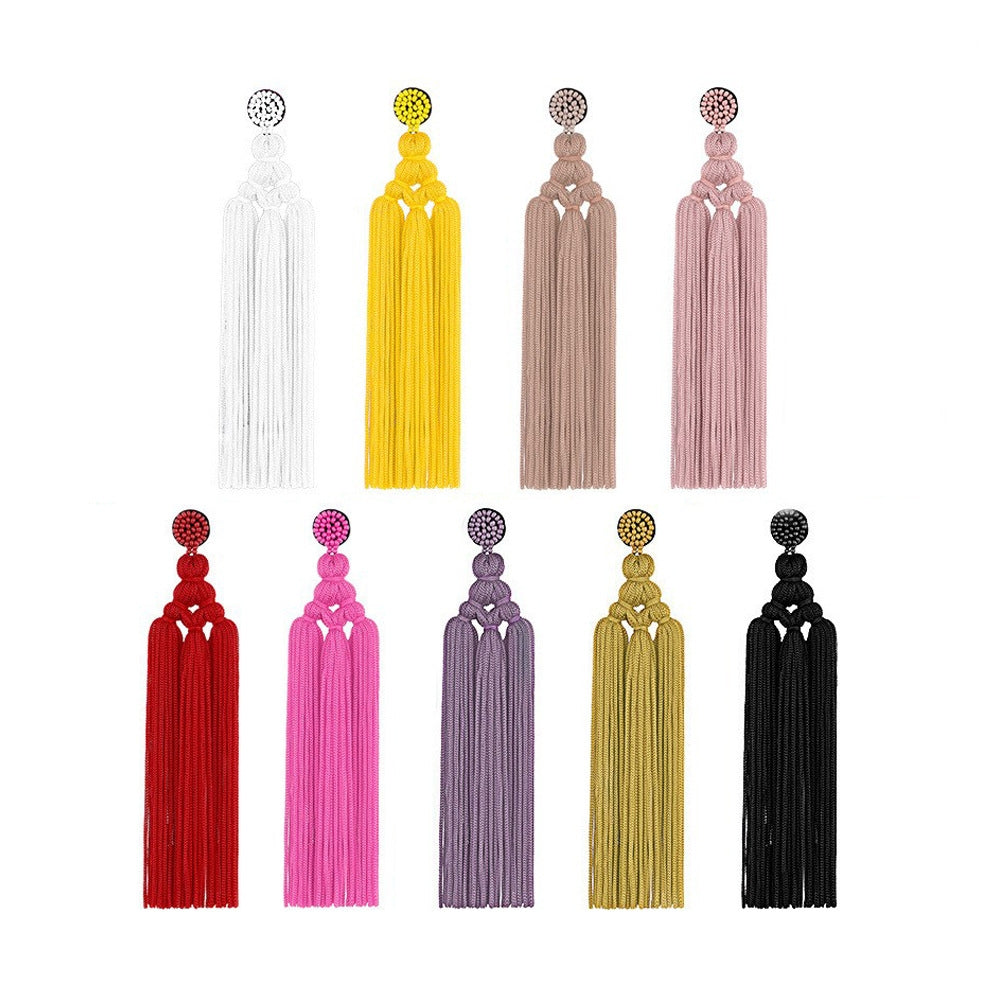 Original Design Tassel Seed Bead Women's Bohemian Drop Earrings