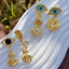 Retro Devil's Eye Alloy Layered Drop Earrings for Women