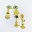 Retro Devil's Eye Alloy Layered Drop Earrings for Women