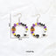 1 Pair Retro Halloween Acrylic Alloy Drop Earrings with Ghost, Skull, and Spider Design